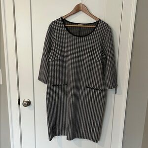 Elegant Black and White Women's Dress